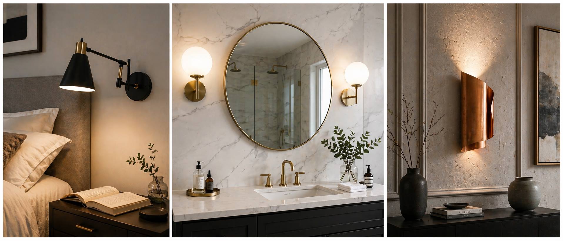 Як підібрати бра для різних кімнат