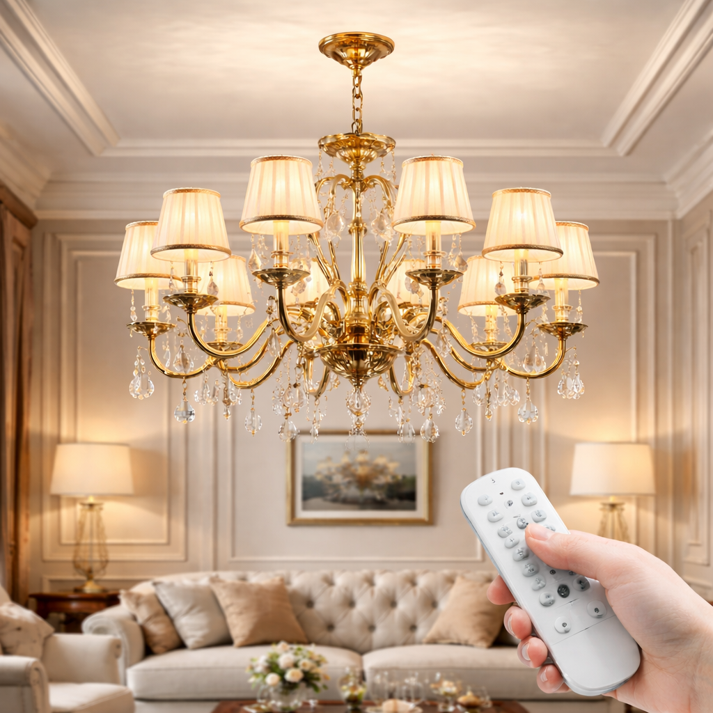 Люстры с пультом управления: обзор лучших моделей до 10 000 грн