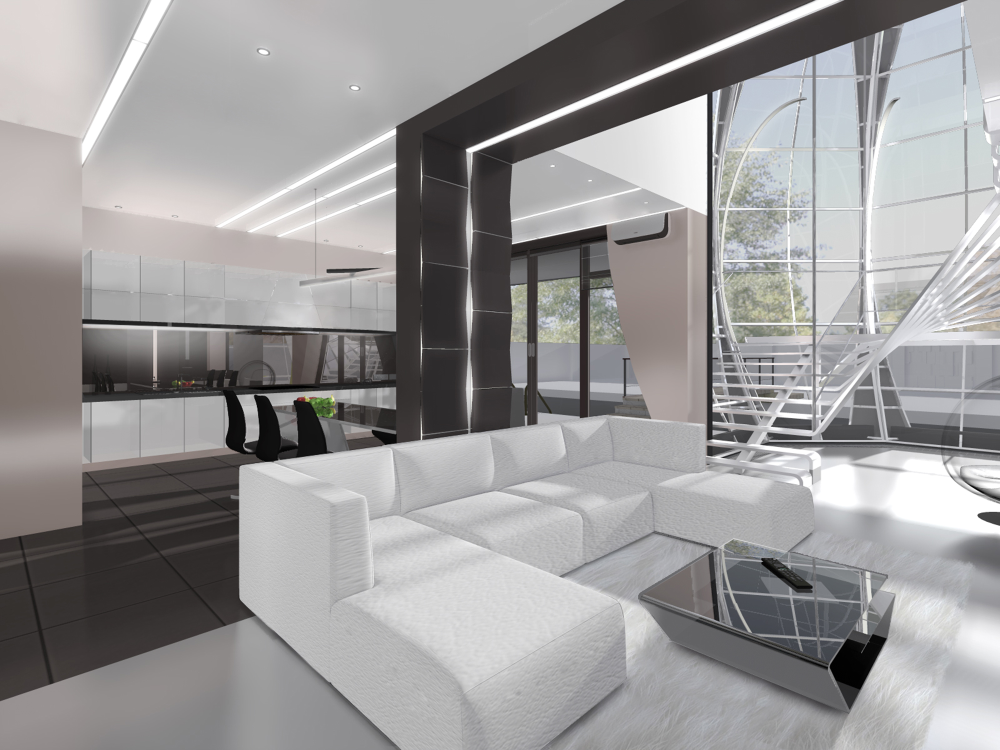 Освітлення для інтер'єру в стилі хай-тек: як вибрати та на що звертати увагу?