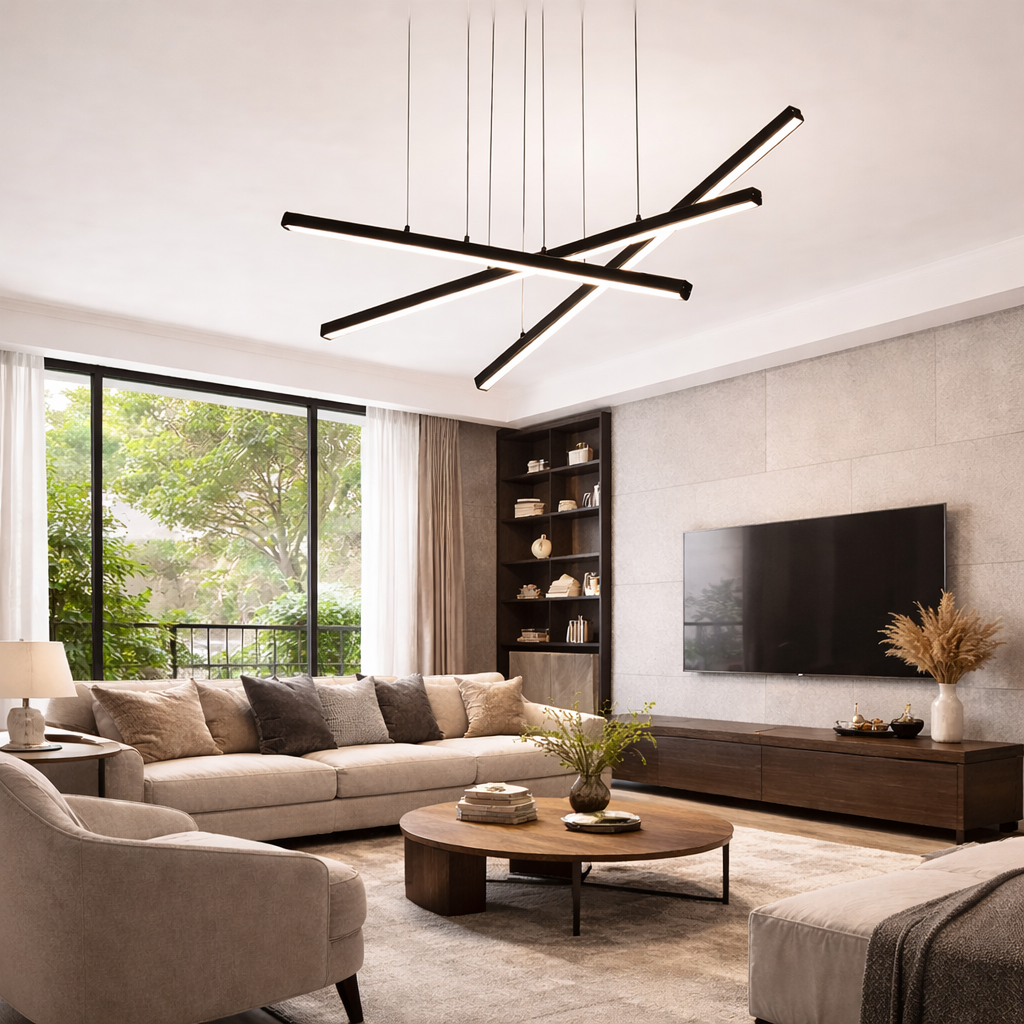 Каскадна Led люстра Ø 80 см A55069-800 BK