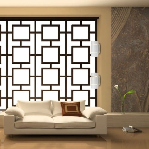 Накладне бра в лаконічному дизайні білого кольору