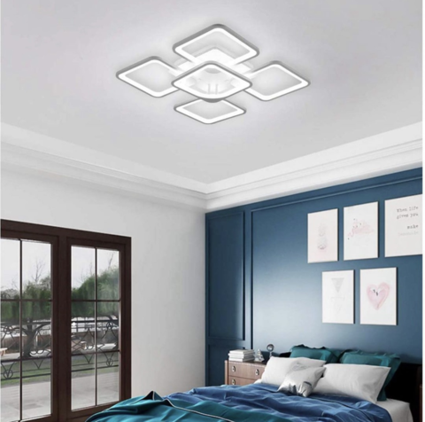 Світлодіона LED люстра з RGB підсвіткою на основі