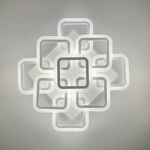 Світлодіодна стельова люстра з кольоровою RGB підсвіткою