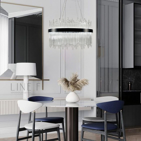 Розкішна люстра COLISEUM BLACK Ø 60 см