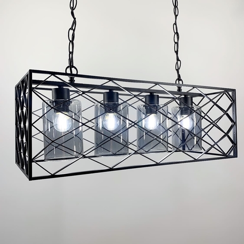 Подвесная люстра на 4 лампы в стиле Loft