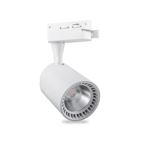 Трековий однофазний світильник 12Вт білого кольору