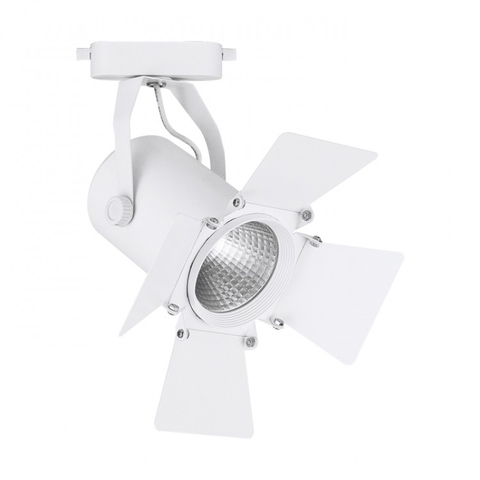 Трековий білий світильник  у незвичайному дизайні 