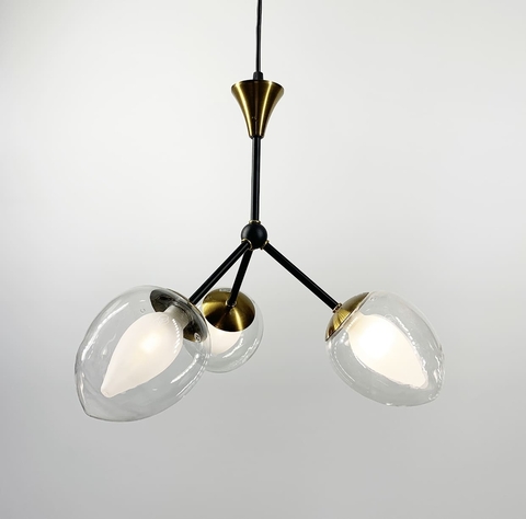 Классический подвесной светильник с двойным стеклом