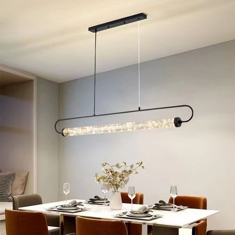 Удлиненная дизайнерская светодиодная люстра