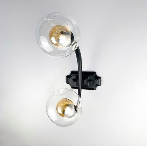 Дизайнерський настінний світильник з подвійним плафоном