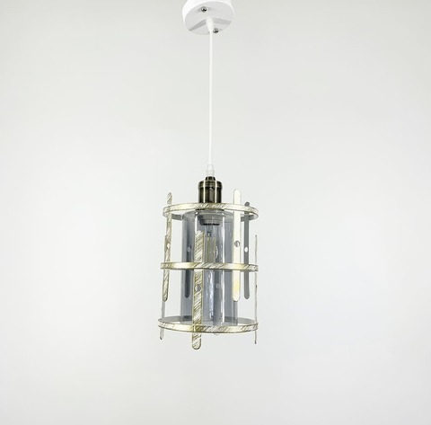 Светильник лофт с позолоченным корпусом