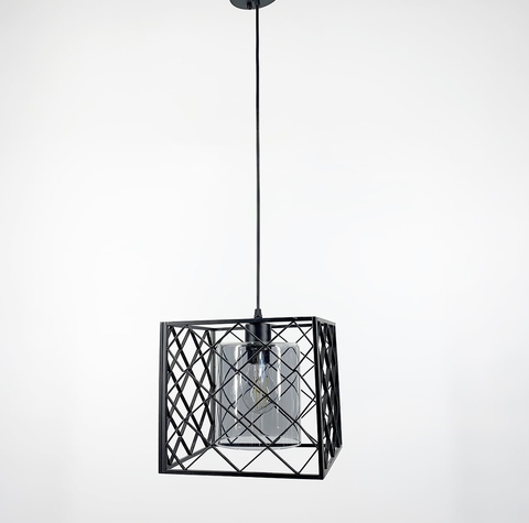 Светильник лофт в геометрическом каркасе