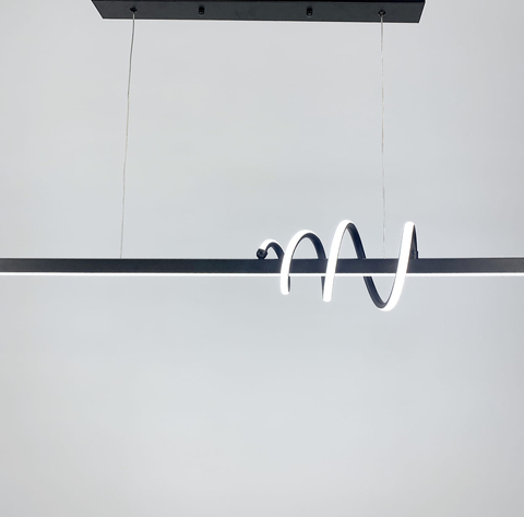 Видовжена люстра Spiral