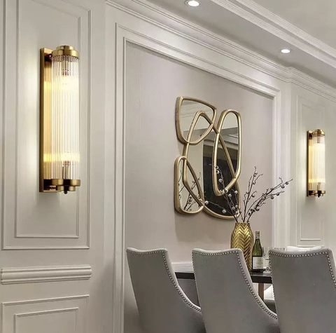 Бра з витонченими скляними паличками H60