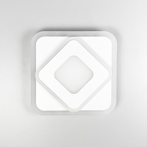 Квадратний світлодіодний світильник Ø 30 см з матовим акрилом 