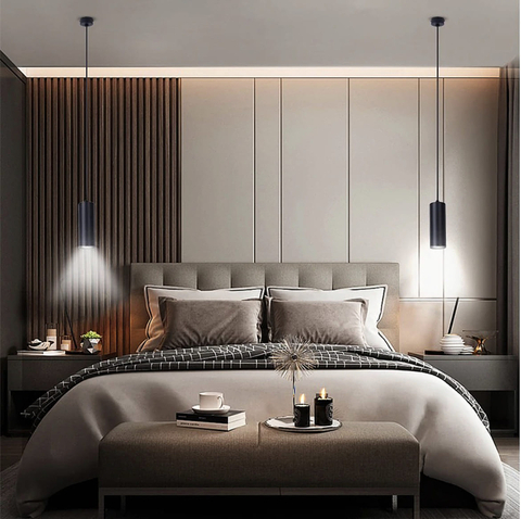 Подвесной светильник в черном корпусе