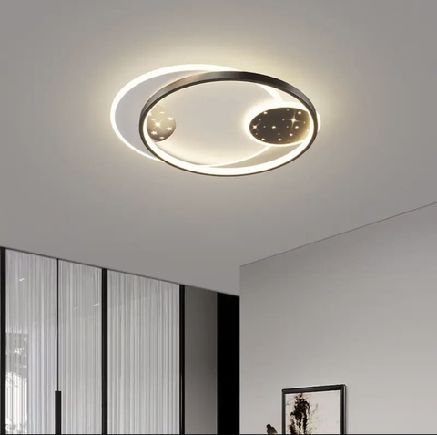 Сучасний стельовий LED-світильник з подвійним кільцем 