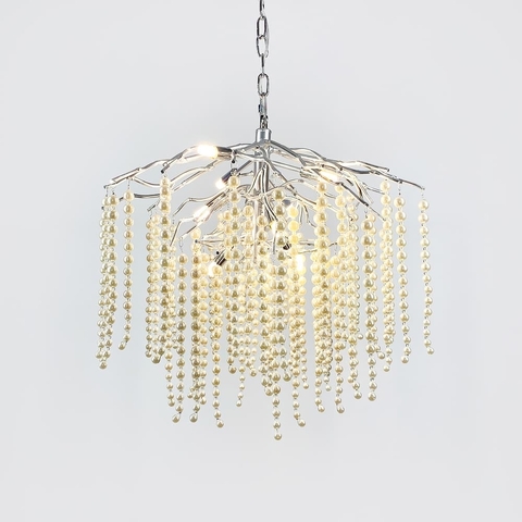 Чарівна люстра в хромі Pearl selection Ø 60 см