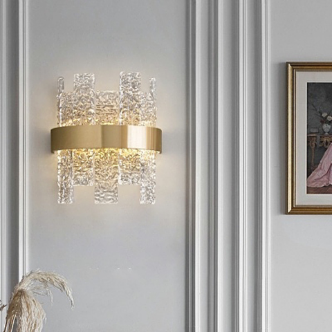 Бра дизайнерське з крижаними пластинами