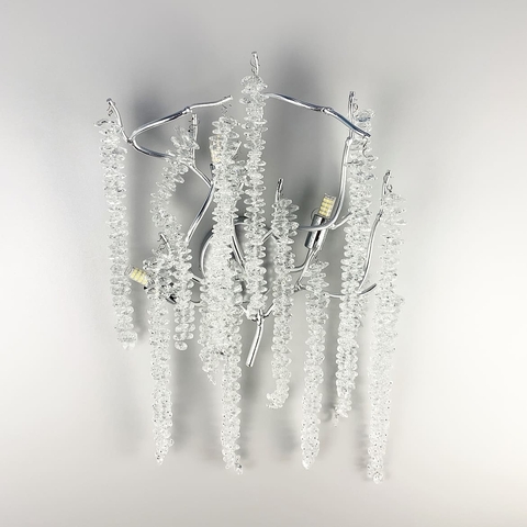 Бра в хроме с удлиненными подвесами