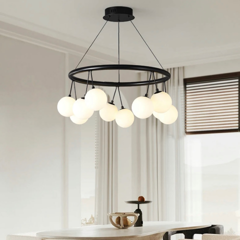 Підвісна люстра-кільце Magic Beans на 10 плафонів d 60