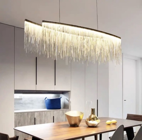 Cвітильник Chrome Coins у видовженому корпусі 100 см