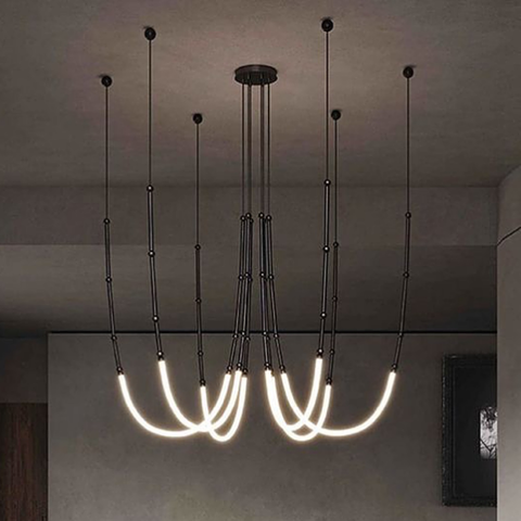 Дизайнерский светильник LEDA на 6 подвесов