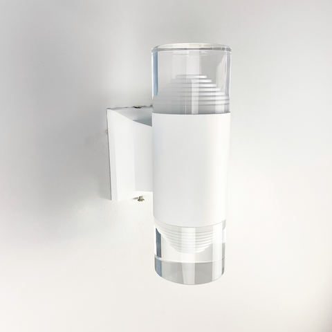Светильник белый с прозрачным акрилом
