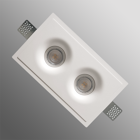 Гіпсовий світильник вбудований прямокутник 0011