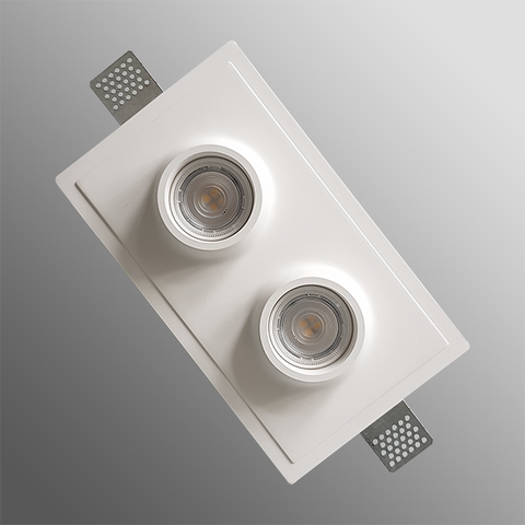 Гіпсовий світильник вбудований прямокутник 0033