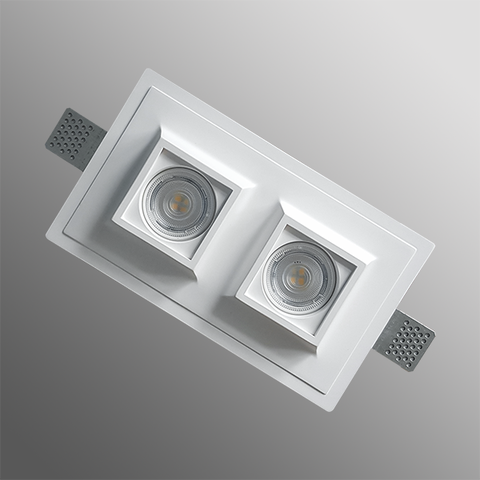 Гіпсовий світильник вбудований прямокутник 0044