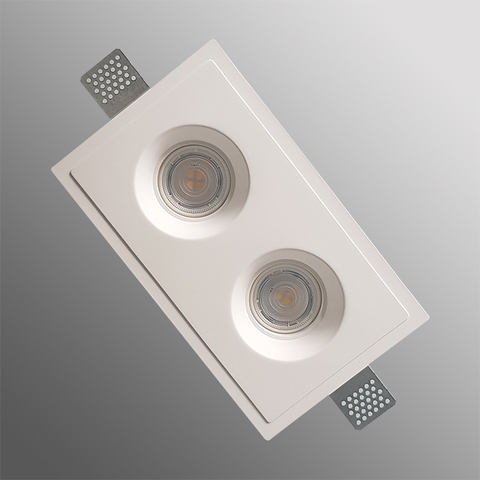 Гіпсовий світильник вбудований прямокутник 0055