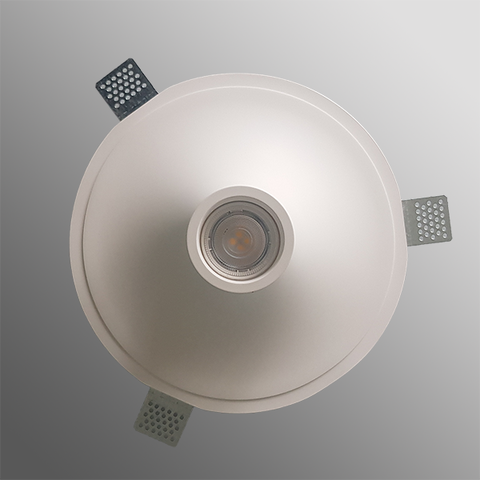 Гипсовый светильник встроенный круг 031