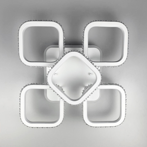 Світлодіодний світильник із RGB підсвіткою з кристалами на корпусі