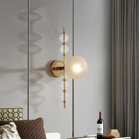 Сучасний лінійний латунний бра у стилі Постмодерн