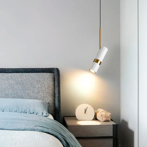 Белый поворотный подвесной светильник