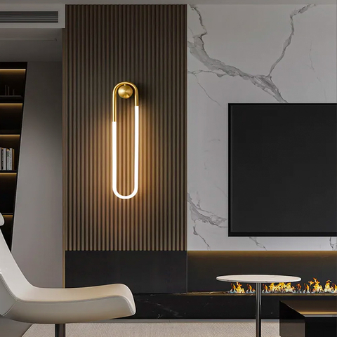 Настінний латунний світильник GABI WALL 50х14 см