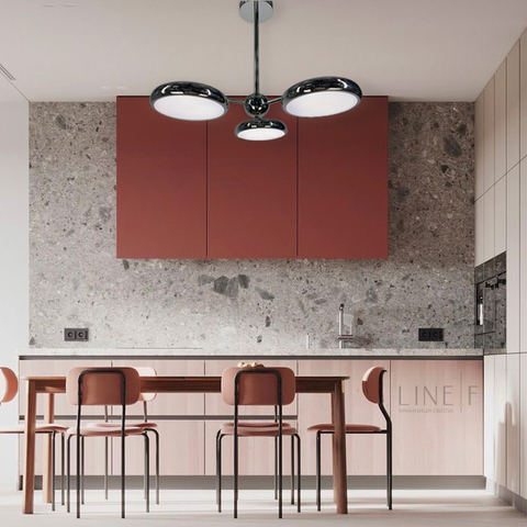 Люстра дизайнерская на 3 световых блока