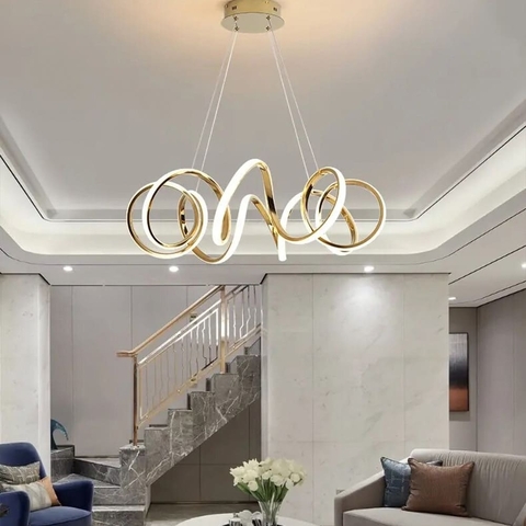 Розкішна золота люстра MARCELA  Ø 50 см