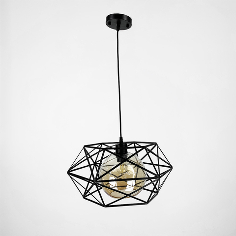 Люстра в белом корпусе с плафоном янтарь или графит