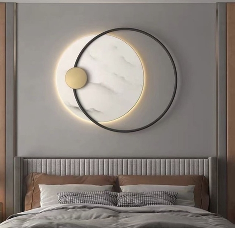 Сучасне бра з ефектом білого мармуру 69х80 см