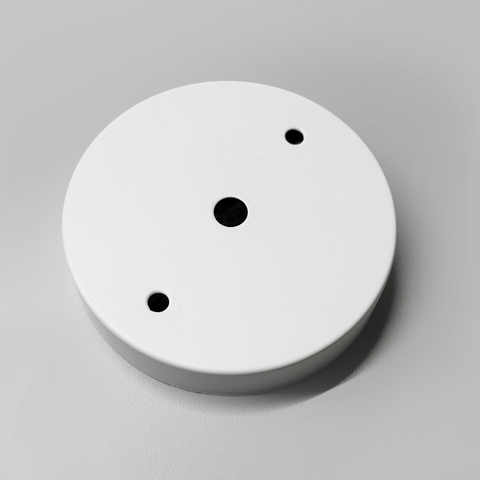 Одинарна кругла стельова основа у білому кольорі