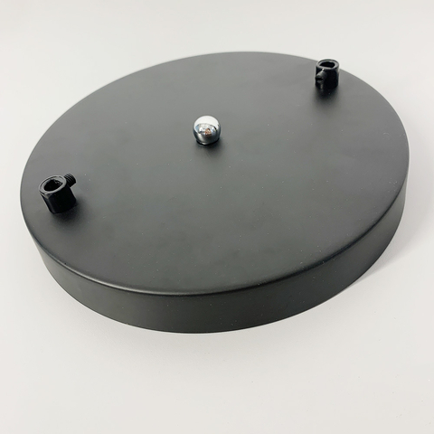 Подвійна кругла стельова основа у чорному кольорі