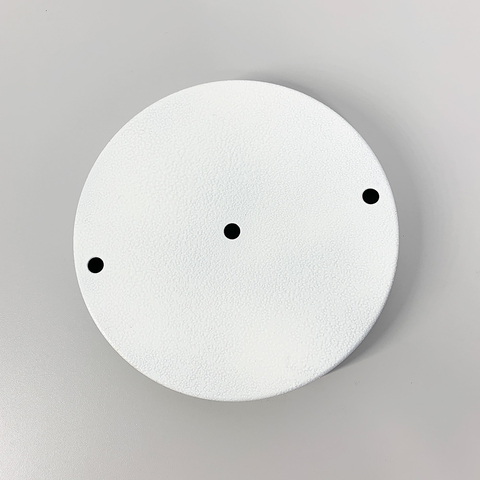 Подвійна кругла стельова основа у білому кольорі