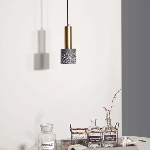 Підвіс MELODY із сірим бетонним плафоном в стилі Ар-деко