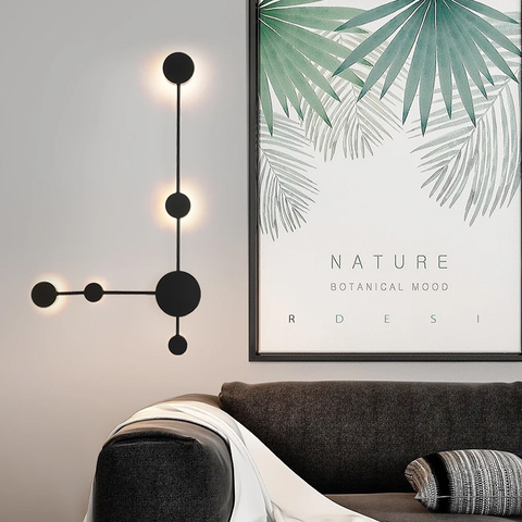 Бра MOLECULAR у чорному корпусі