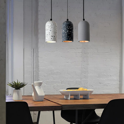 Подвес Terrazzo Dome с серым бетонным плафоном 18х10 см