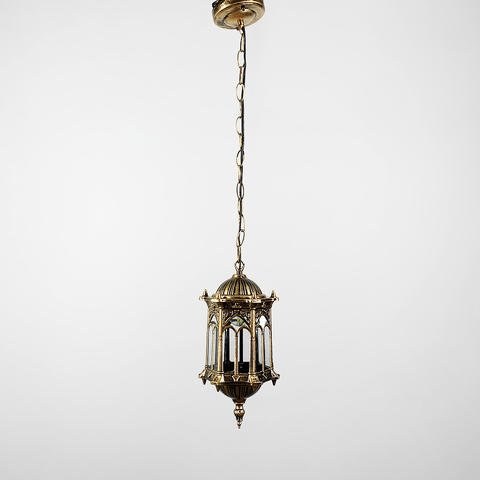 Підвісний вуличний ліхтар у кольорі застаріле золото