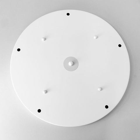 Кругла стельова основа у білому кольорі на 5 підвісів 40х3 см