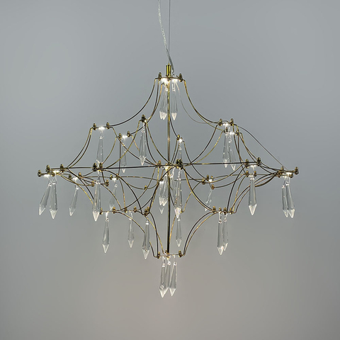 Невагома золота Led люстра d60 см